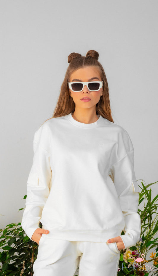 PURE LOTUS CARGO SWEATSHIRT