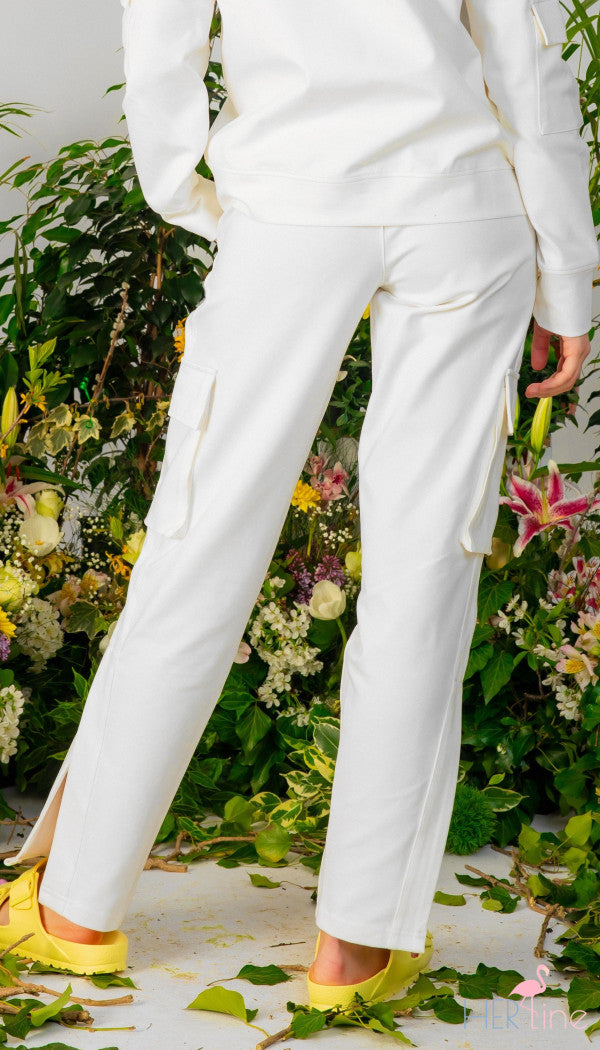 PURE LOTUS CARGO STRAIGHT TROUSERS